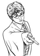 Harry Potter Coloring Page drawing
