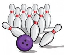 Bowling Ball And Pins Clip Art N20
