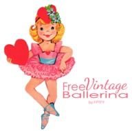 Vintage Baby Ballerina Clip Art Free