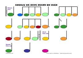 Clip Art of the colorful music notes