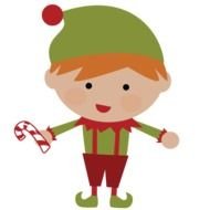 Cute small Christmas Elf drawing