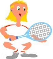 Tennis Clip Art Free Downloads drawing