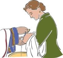 Baptism Art drawing