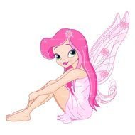 fairy with pink hair