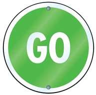 Clip art of Green Go Sign