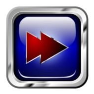 glossy play button, Multimedia, icon