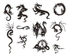 Free Tribal Dragon Tattoo Designs N4
