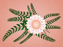 Vector Spring Flowers drawing