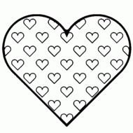 Printable Valentine Hearts Coloring Pages N3