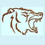 Bear Head Outline