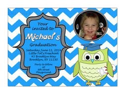 Pre K School Graduation Invitations drawing