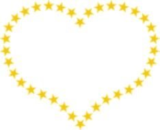 Star heart Border Clip Art drawing