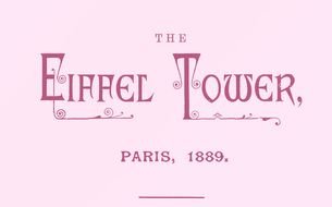 Paris Word Eiffel Tower drawing