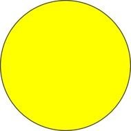 Yellow Circle in black square