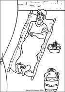 Jesus Heals Paralyzed Man Coloring Page