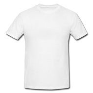 White T Shirt Back drawing