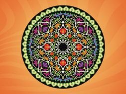 Circle Graphic Vector Art Free drawing