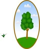 Oval Tree Landscape 2 By Cgillis73 Button