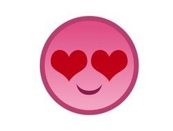 Pink Smiley Face drawing