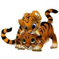 Cute Tiger Clip Art Cubs Cartoon Animal