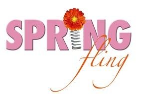 "Spring Fling" sign clipart