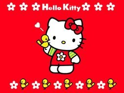 Hello Kitty red darwing