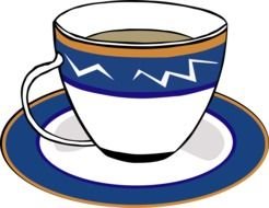 Tea Cup as a graphic illustration