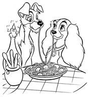 Lady And The Tramp Coloring Pages Free