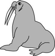 Cartoon Seal Clip Art N9