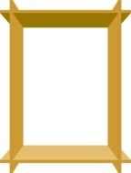 Clip art of Wooden Picture Frame Border