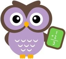cartoon Owl with Math expression on board