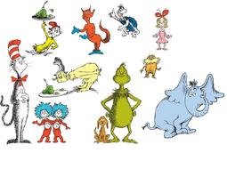 Clip art of Dr Seuss Characters