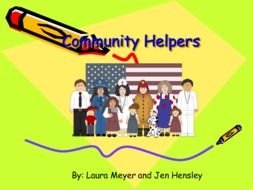 Community Helpers drawing