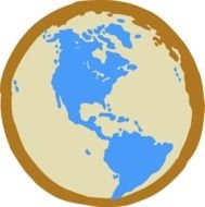 World Globe Vector Clip Art N4