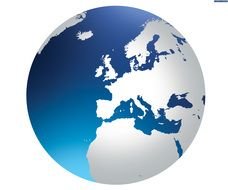 Clip art of Europe Globe