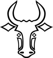 Bull Head Clip Art N18