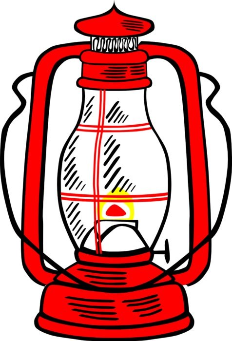 Hurricane Lamp Clip Art drawing