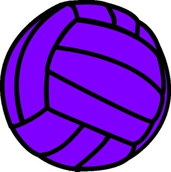 Pink Volleyball Clip Art N3