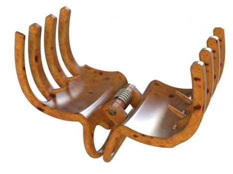 Wooden Hair Clip as picture for clipart