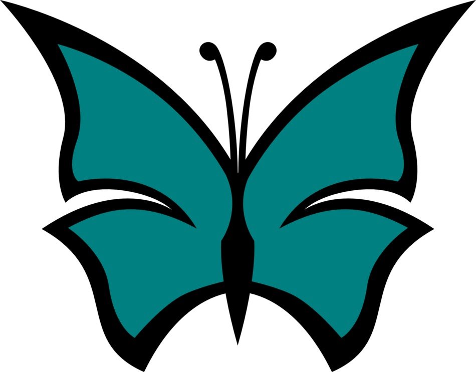 dark butterfly as a picture for clipart