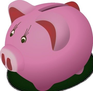 Cartoon Piggy Bank Clip Art N2