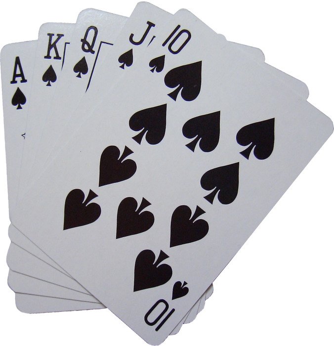 Royal Flush as a picture for a clipart