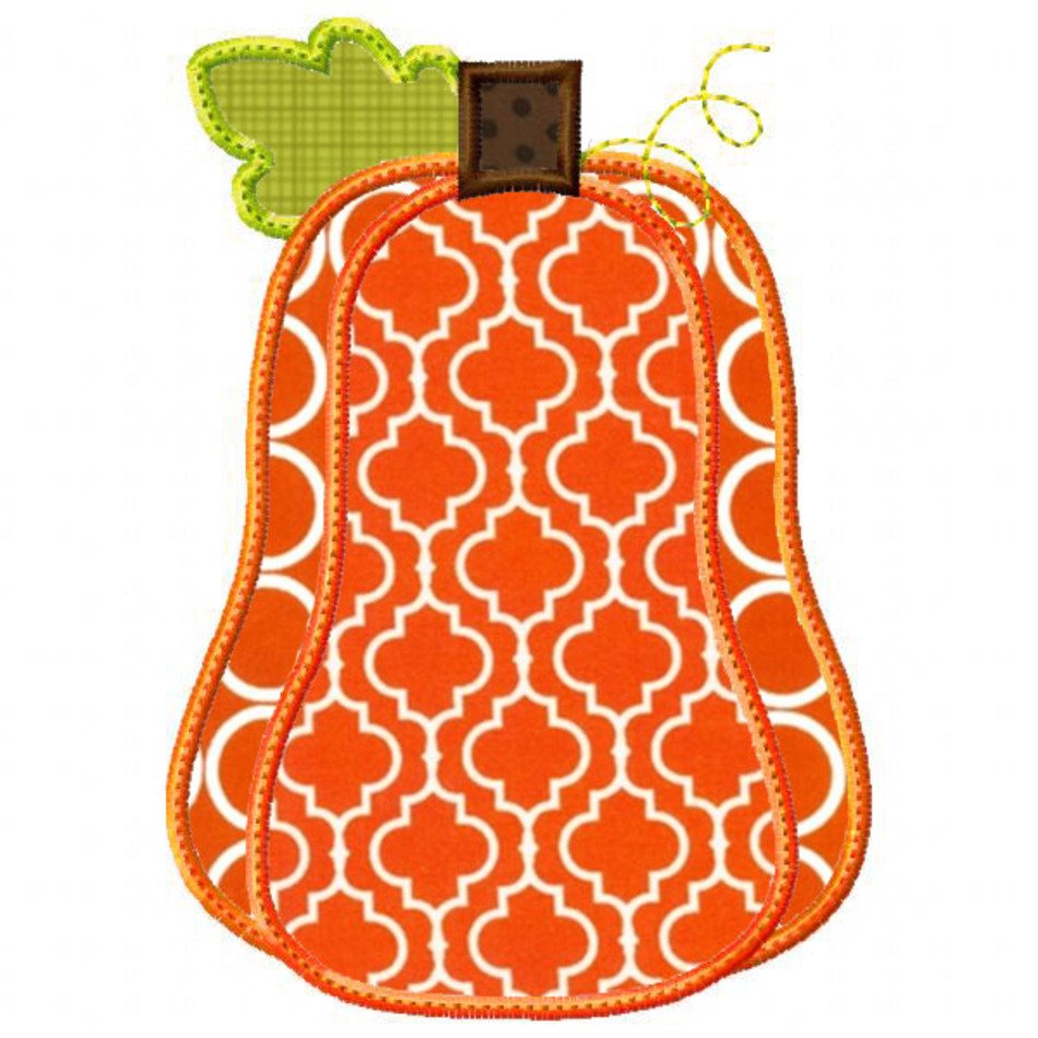 Tall Pumpkin Applique