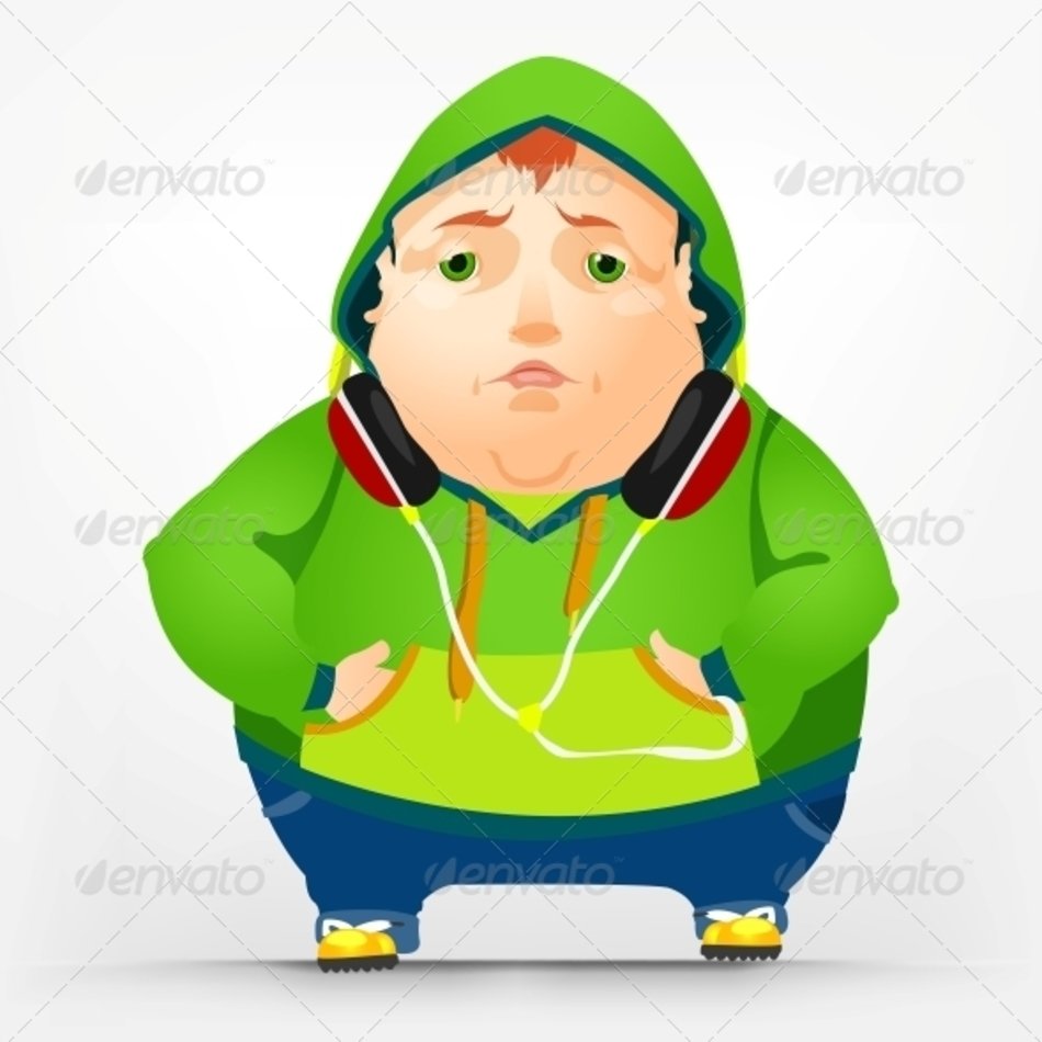 GraphicRiver Cheerful Chubby Man 3936403