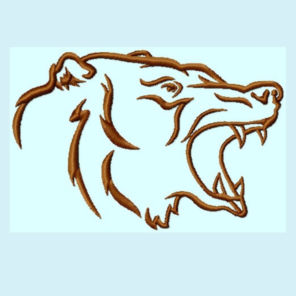 Bear Head Outline