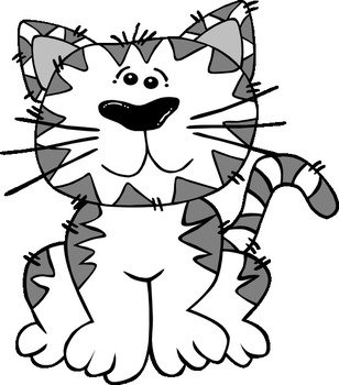 Gray Cat Cartoon N2