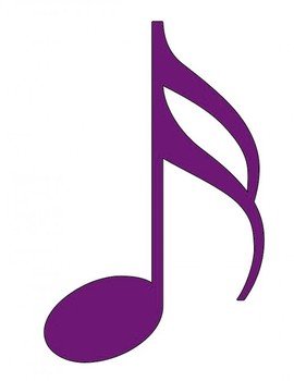 Red Music Notes Clip Art N16