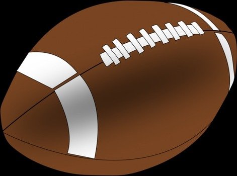 F uacutetbol Americano Vector Clip Art