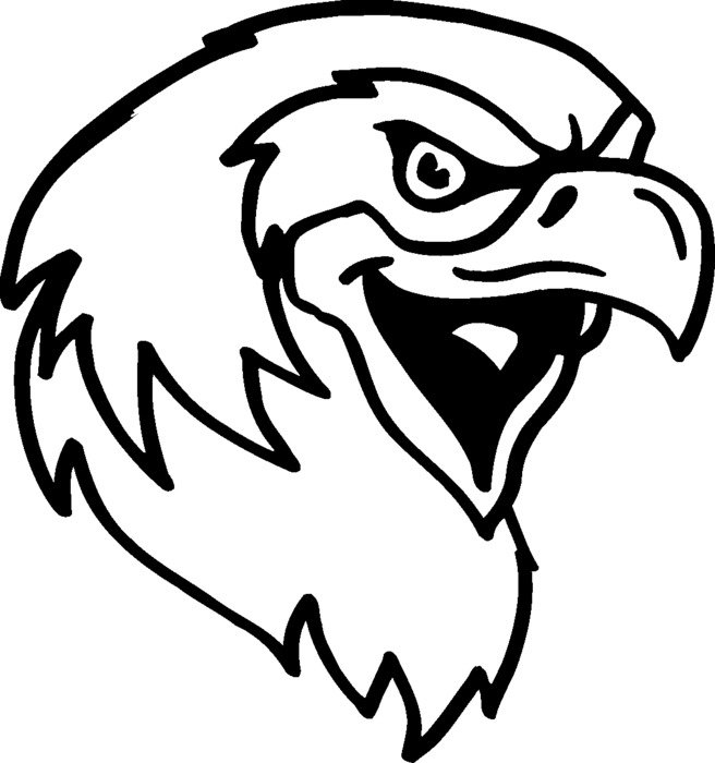 Volleyball Hawks Mascot Logo