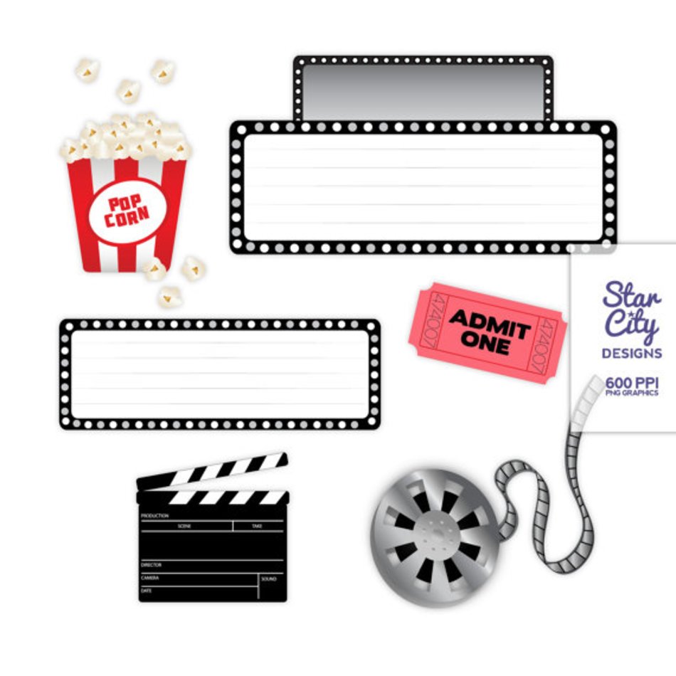 Movie Clip Art Clipart Vector Graphics For Personal